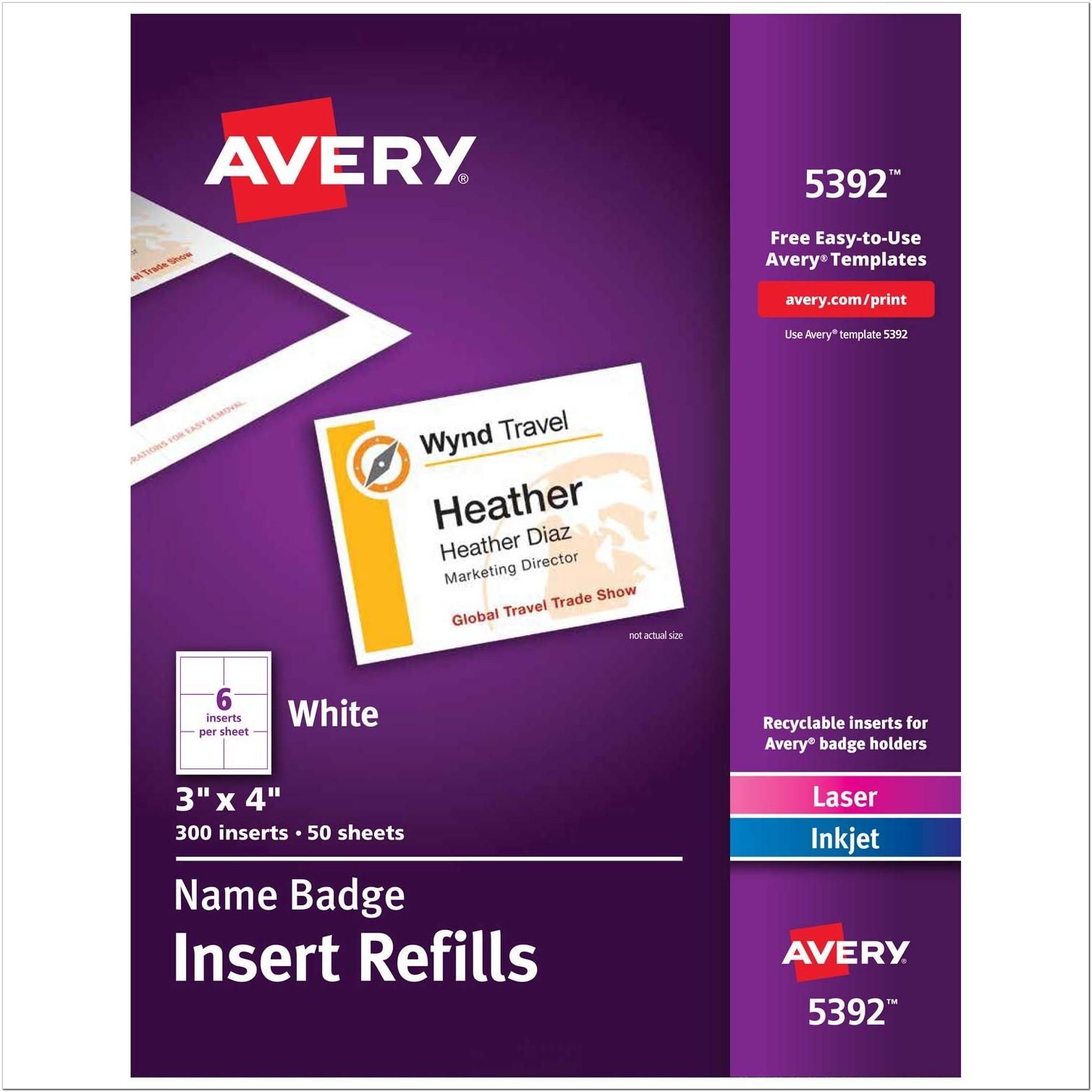 Avery Name Tag Template 8 Per Page