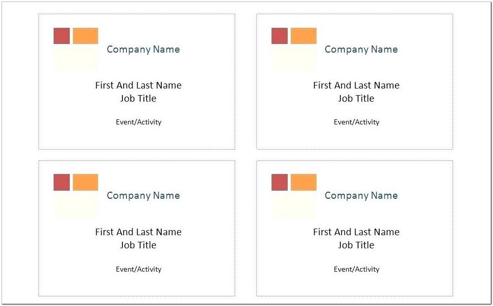 Avery Name Tag Templates For Word