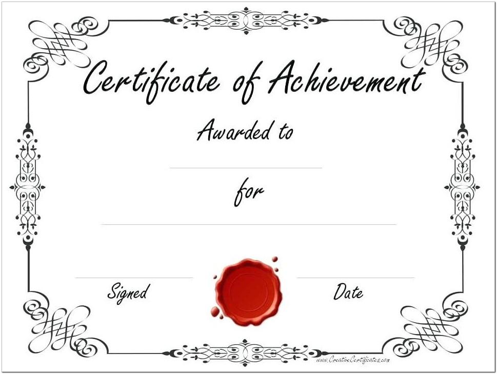 Award Certificates Templates For Employees
