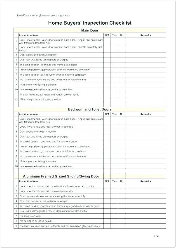 Basic Forklift Inspection Checklist Template