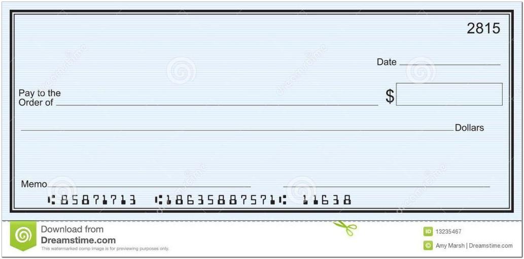 Blank Check Template Word