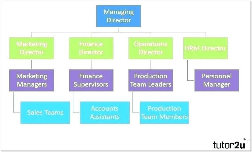 Blank Organizational Flow Chart Template