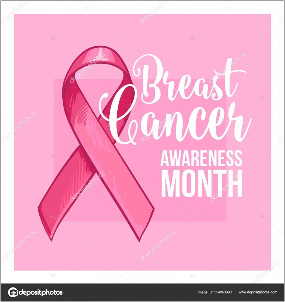 Breast Cancer Awareness Ribbon Template