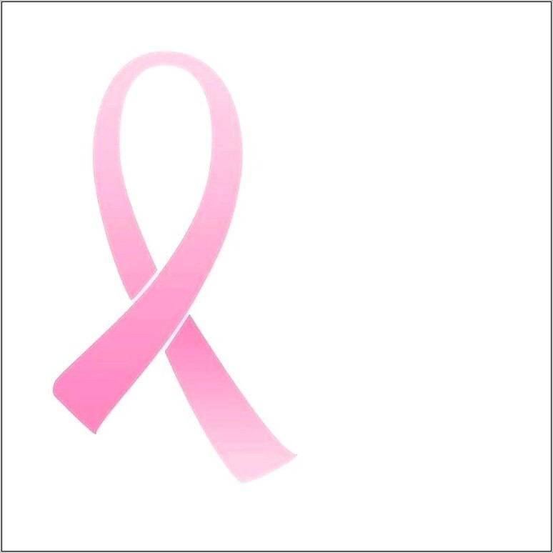 Breast Cancer Ribbon Outline Template