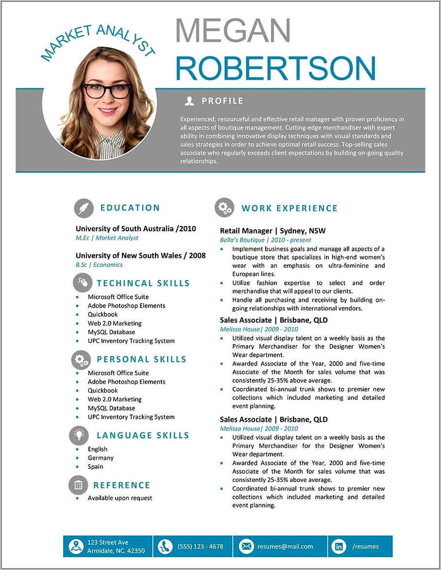 Free Download Professional Cv Template Word