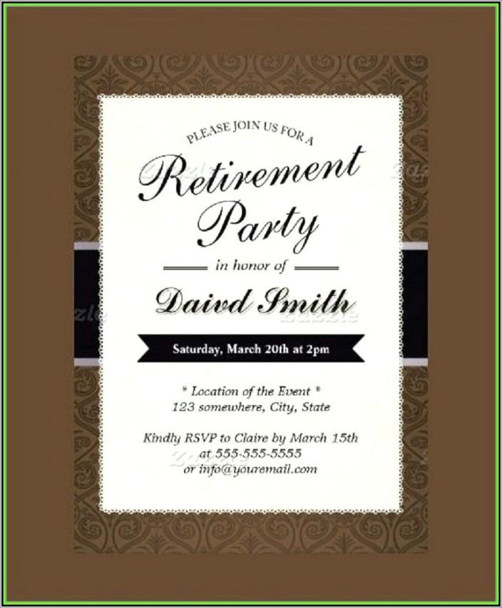 Funny Retirement Invitation Template