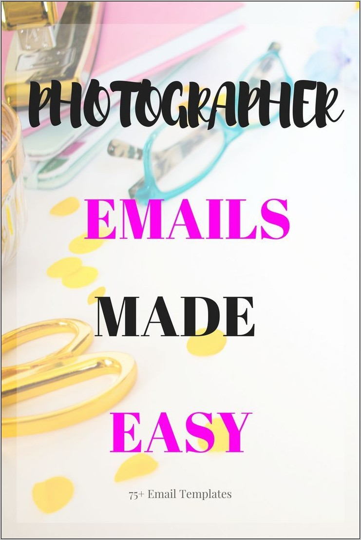 Photographer Email Marketing Templates