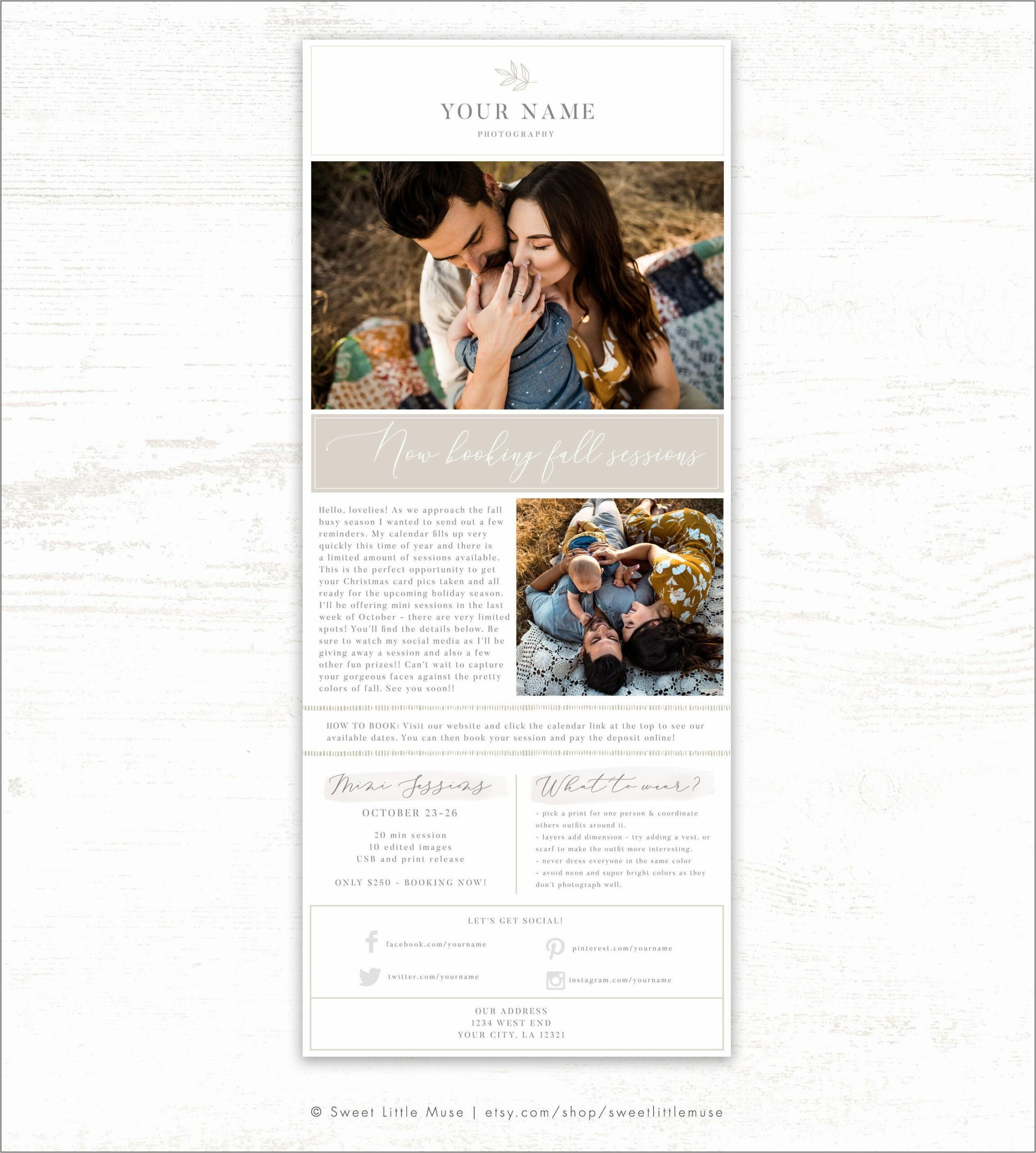 Photography Email Marketing Templates