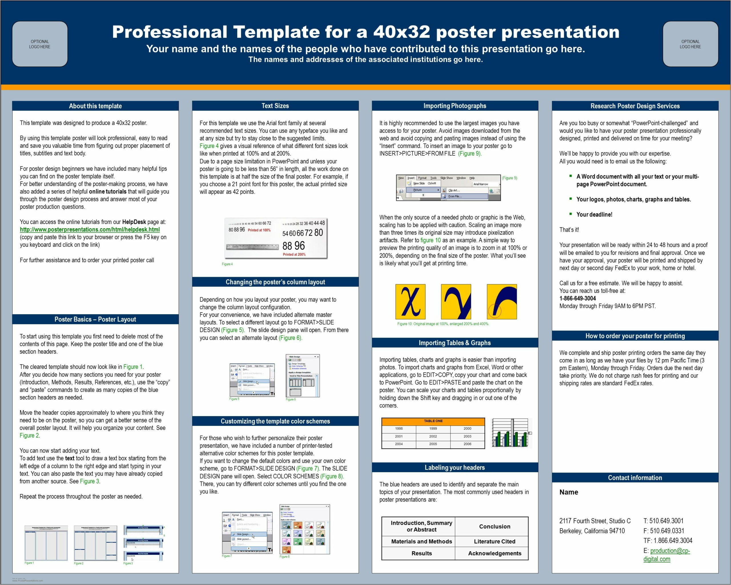 Ppt Poster Presentation Template