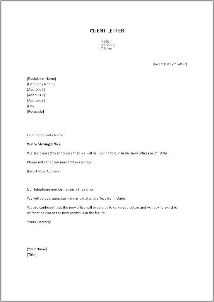 Resignation Letter Template 1 Month Notice Email