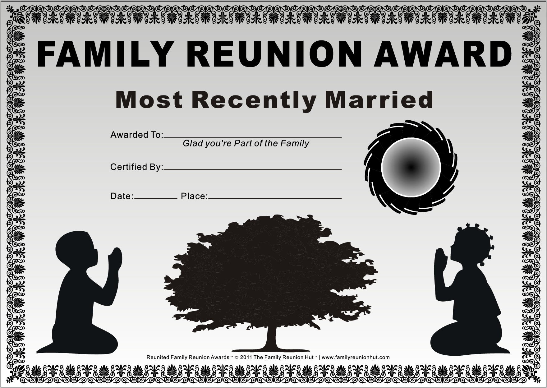 Sample Family Reunion Program Templates
