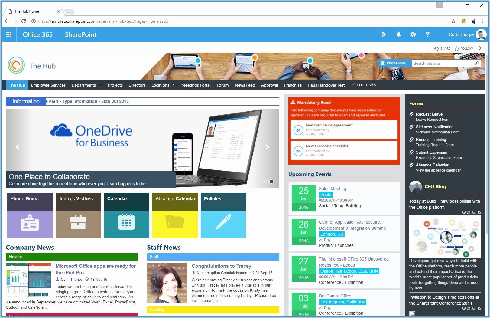 Sharepoint Online Intranet Templates Free