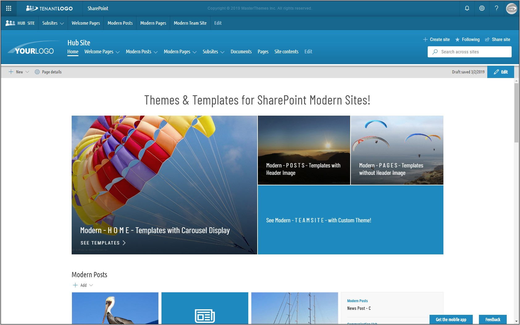 Sharepoint Online Modern Document Templates