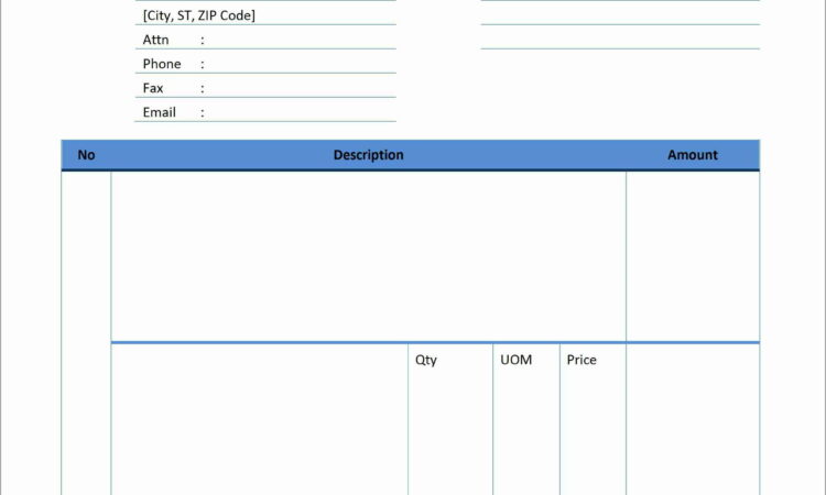 Simple Invoice Template Word Download Free