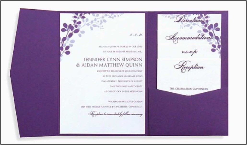 Wedding Invitation Editable Template Free Download
