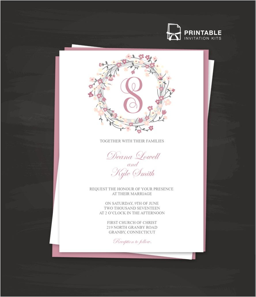 Wedding Invitation Templates Pdf Free Download
