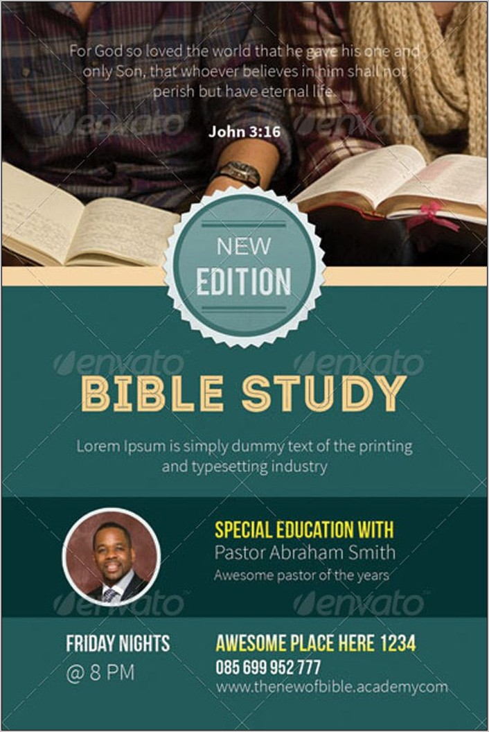 Womens Bible Study Flyer Template Free