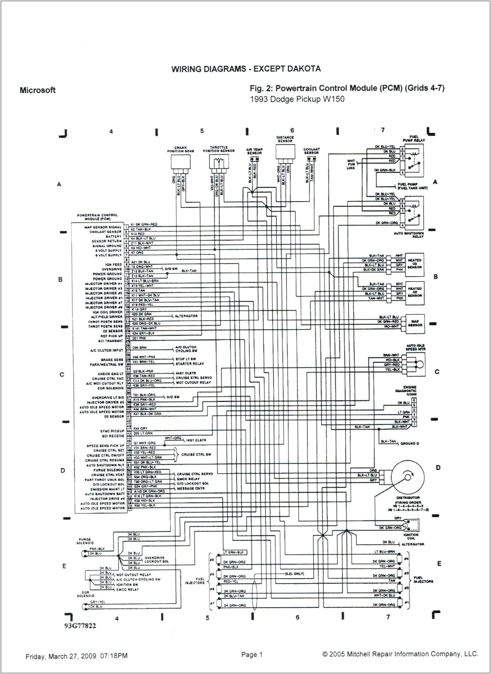 1999 Dodge Ram 1500 Radio Wiring Diagram