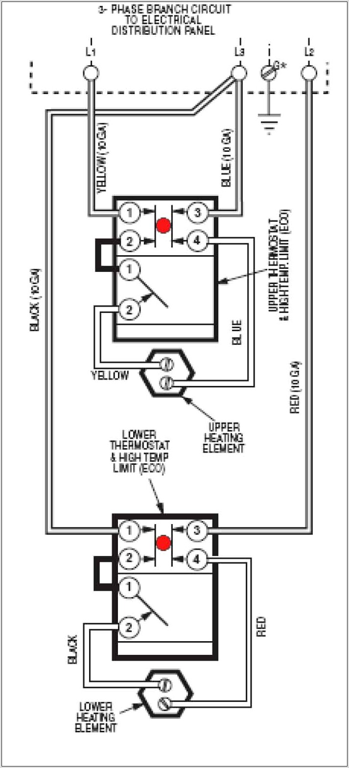 240v Electric Water Heater Thermostat Wiring Diagram