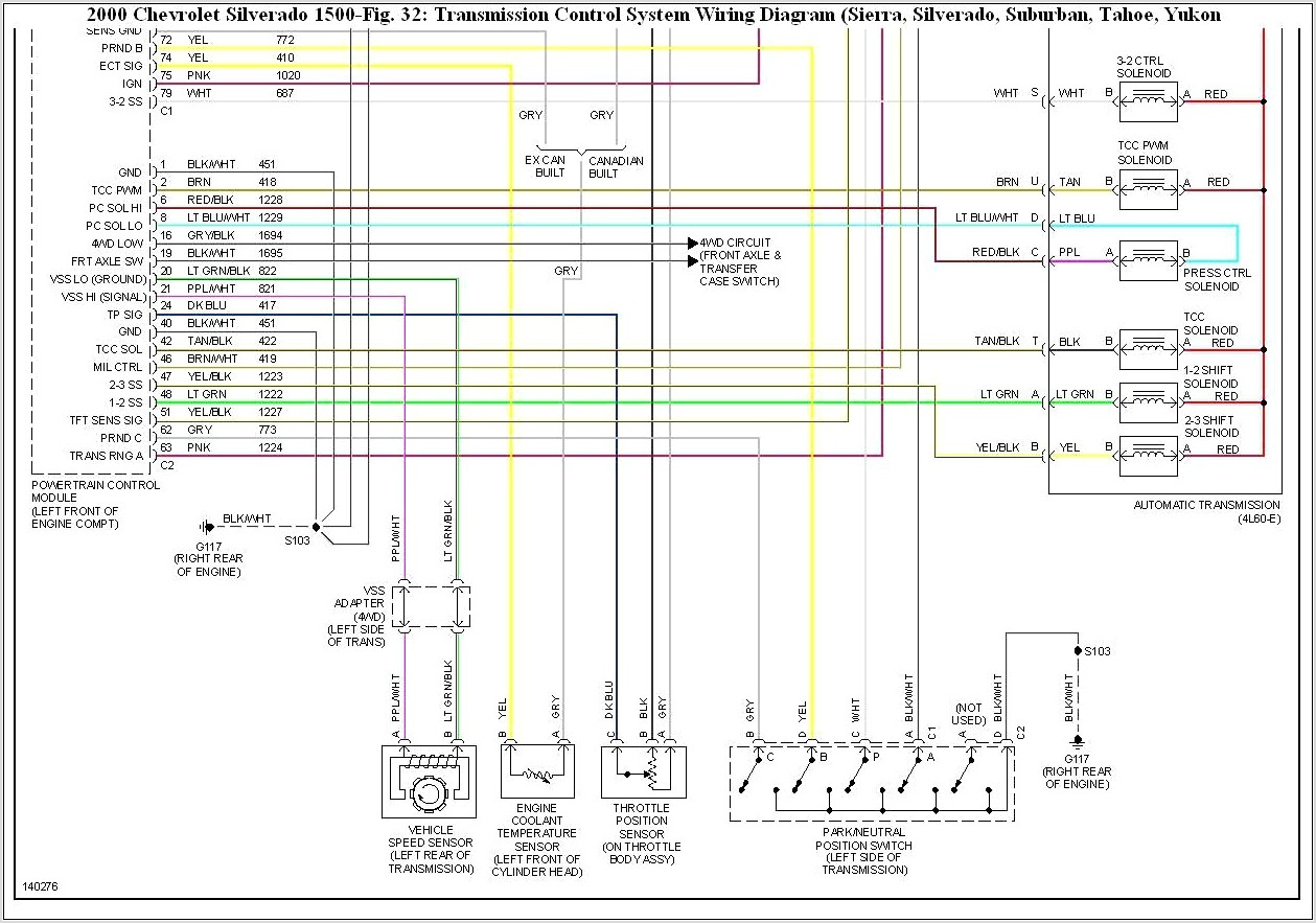 4r70w Transmission Wiring Diagram