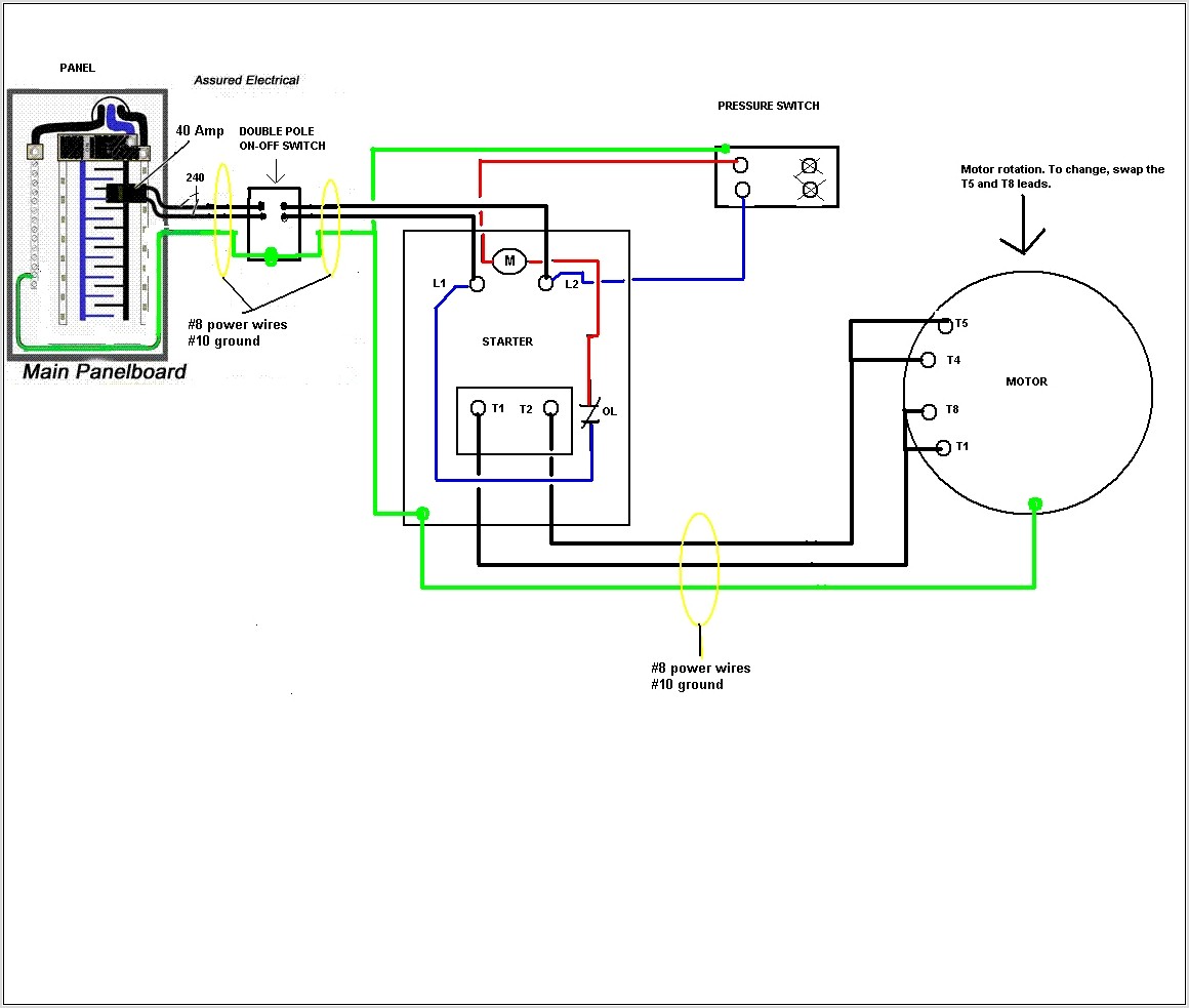 Air Compressor Wiring Diagram 240v