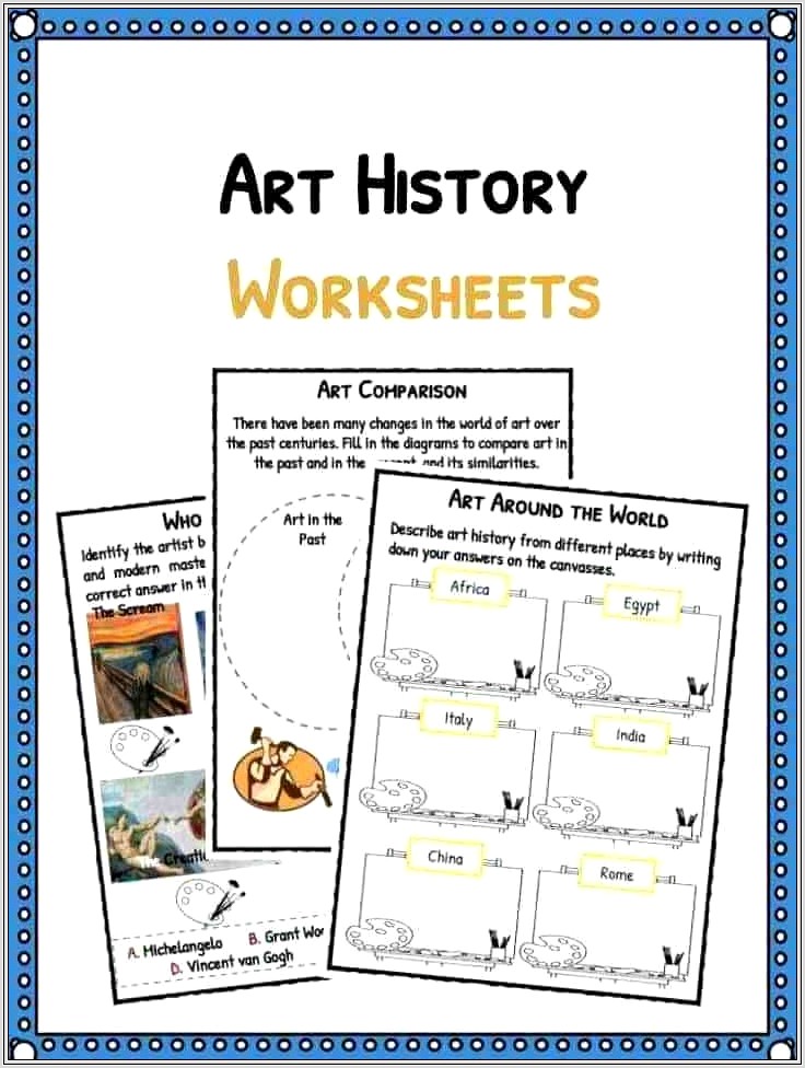 Art History Timeline Worksheet