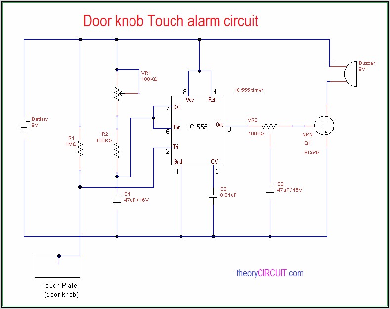 Buzzer Alarm Circuit Diagram