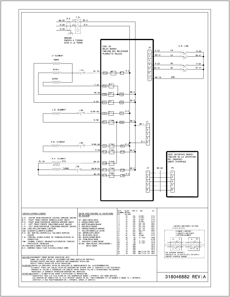 Electric Cooktop Wiring Diagram