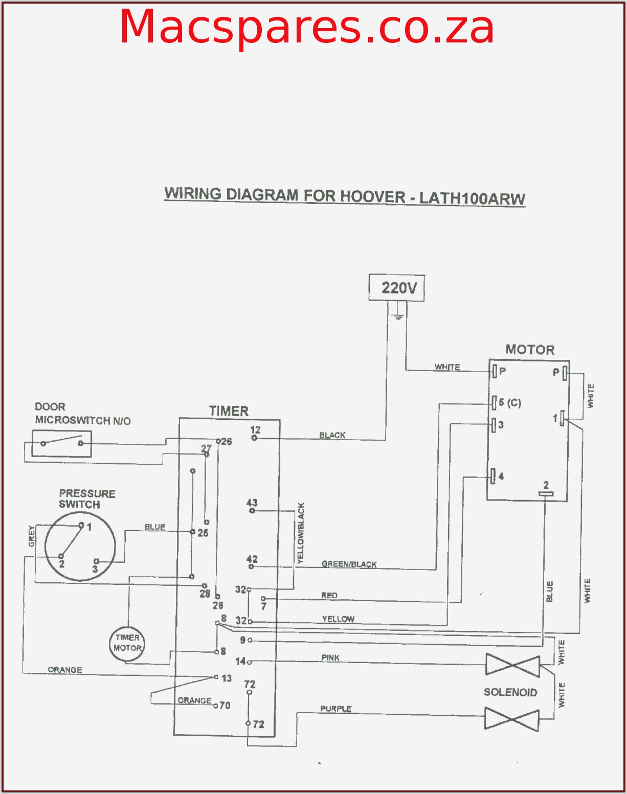 Electrical Schematic Diagram Of Washing Machine