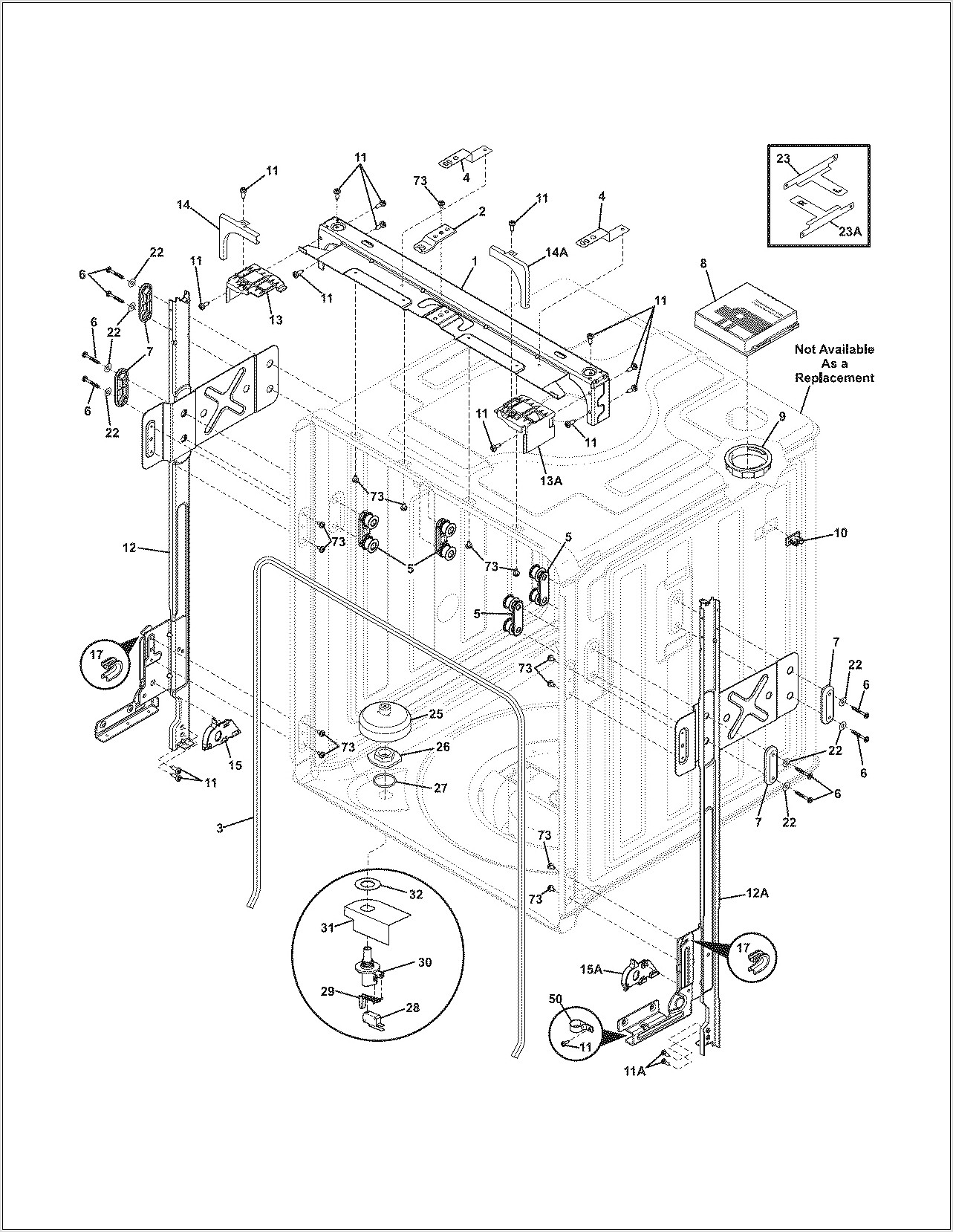 Frigidaire Dishwasher Assembly Diagram