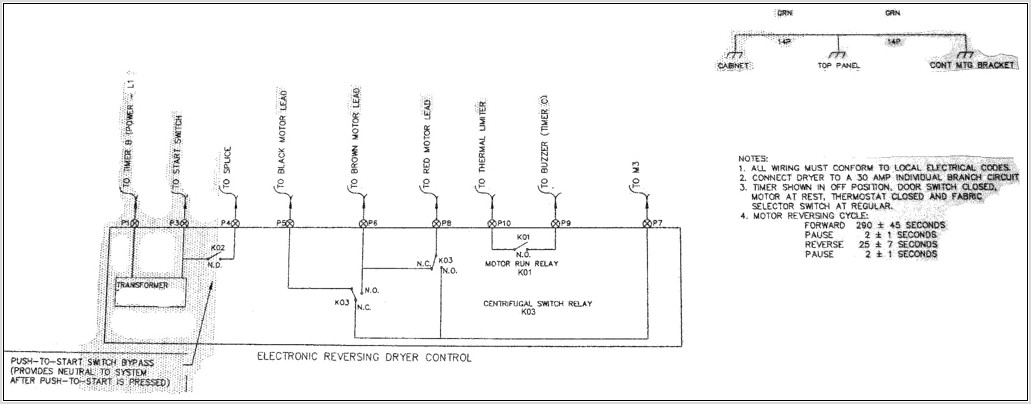 Frigidaire Dryer Wiring Diagram