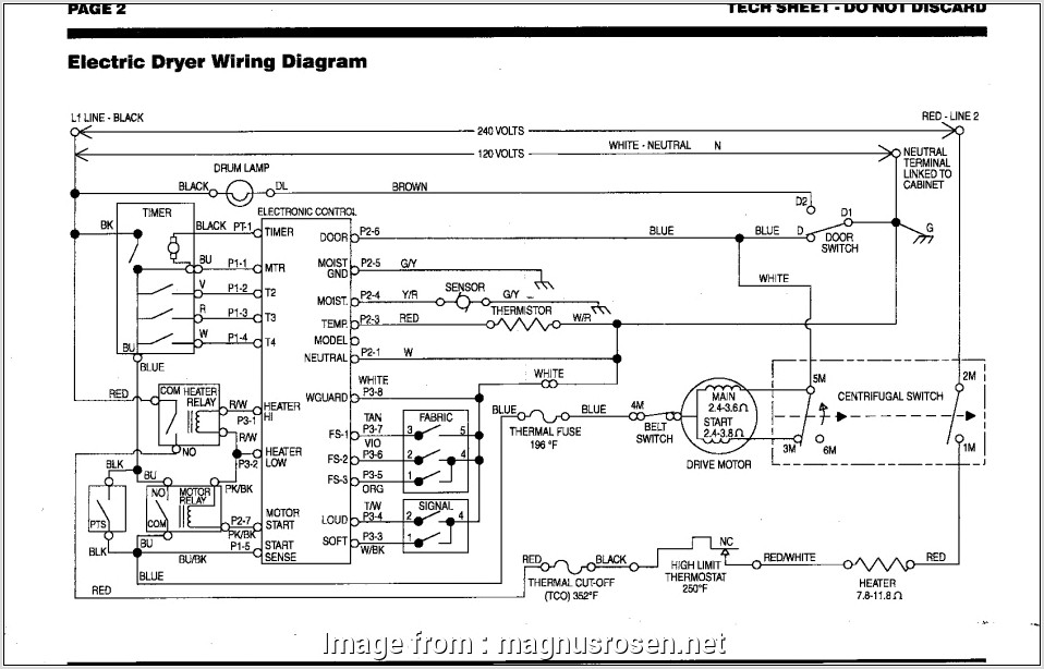 Kenmore Dryer Thermostat Wiring Diagram