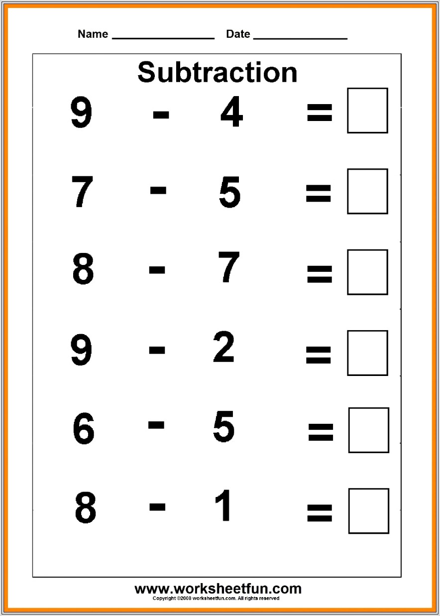 Kindergarten Math Worksheets Numbers 0 5