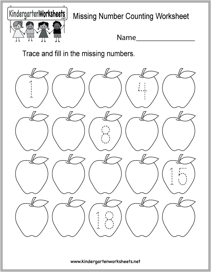 Math Worksheets Kindergarten Numbers 1 30