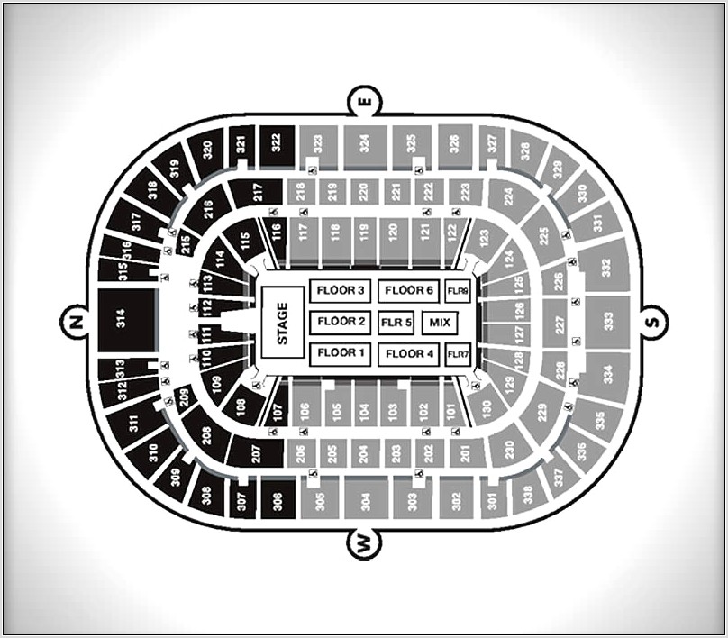 North Charleston Coliseum Seating Diagram