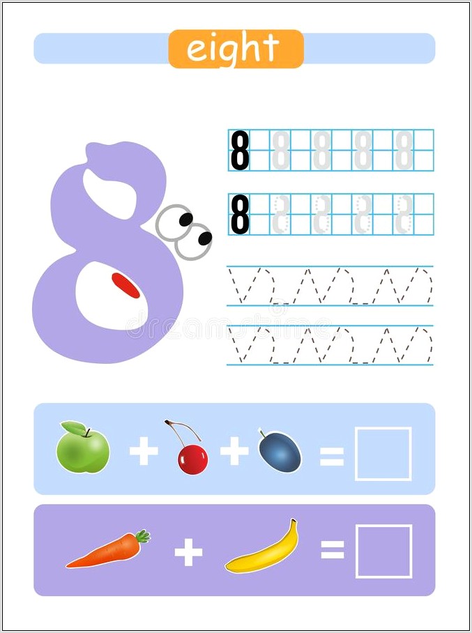 Number Eight Worksheet Preschool