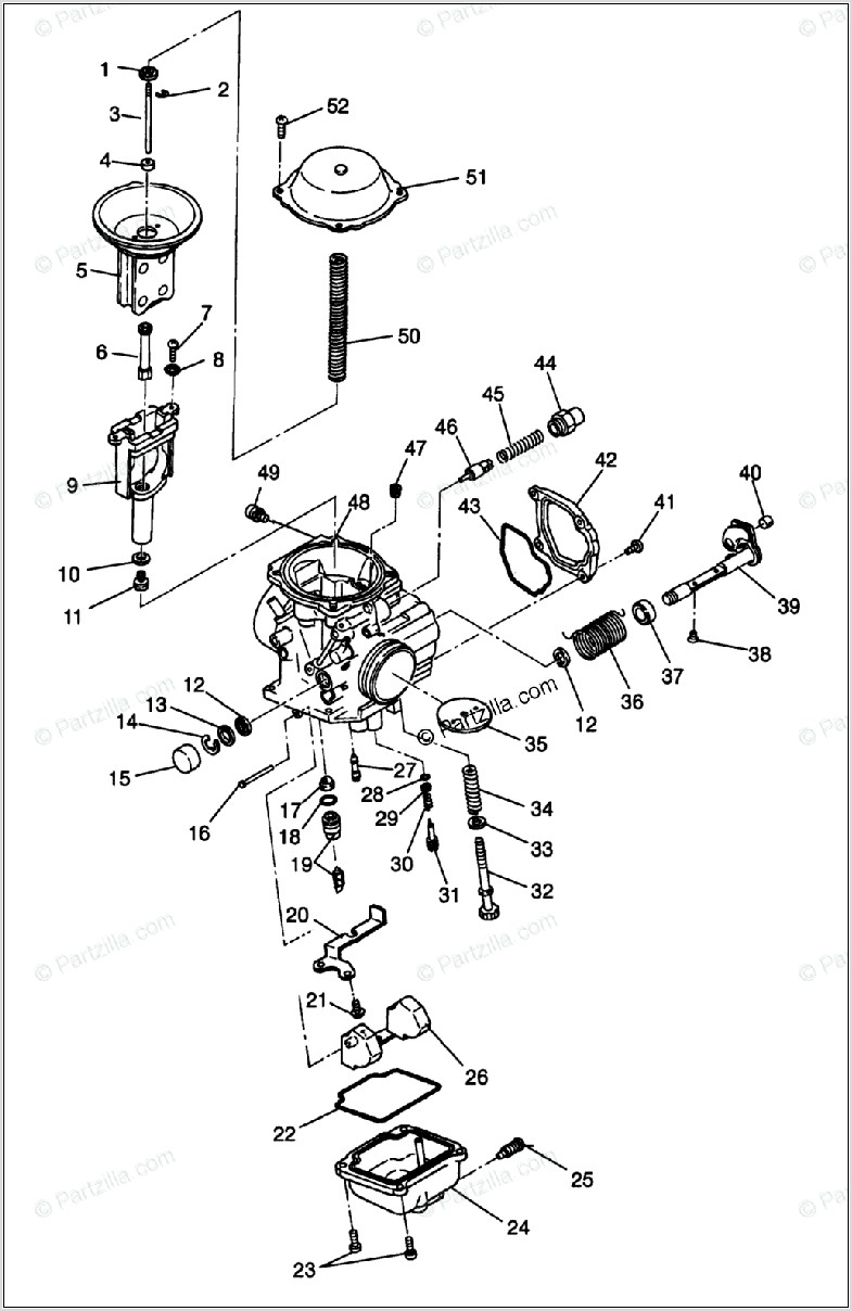 Polaris Sportsman Carburetor Diagram