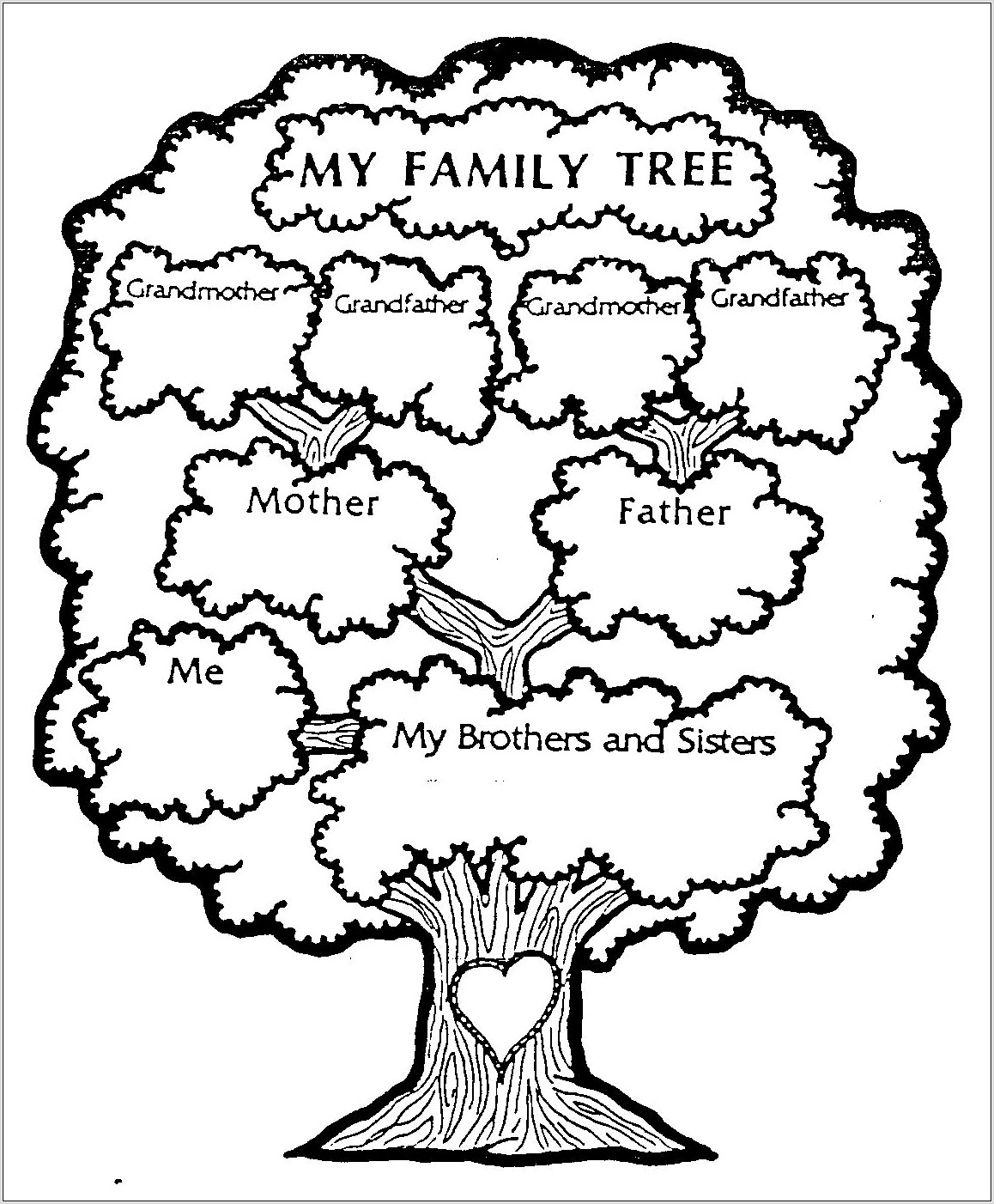 Printable Worksheet About Family