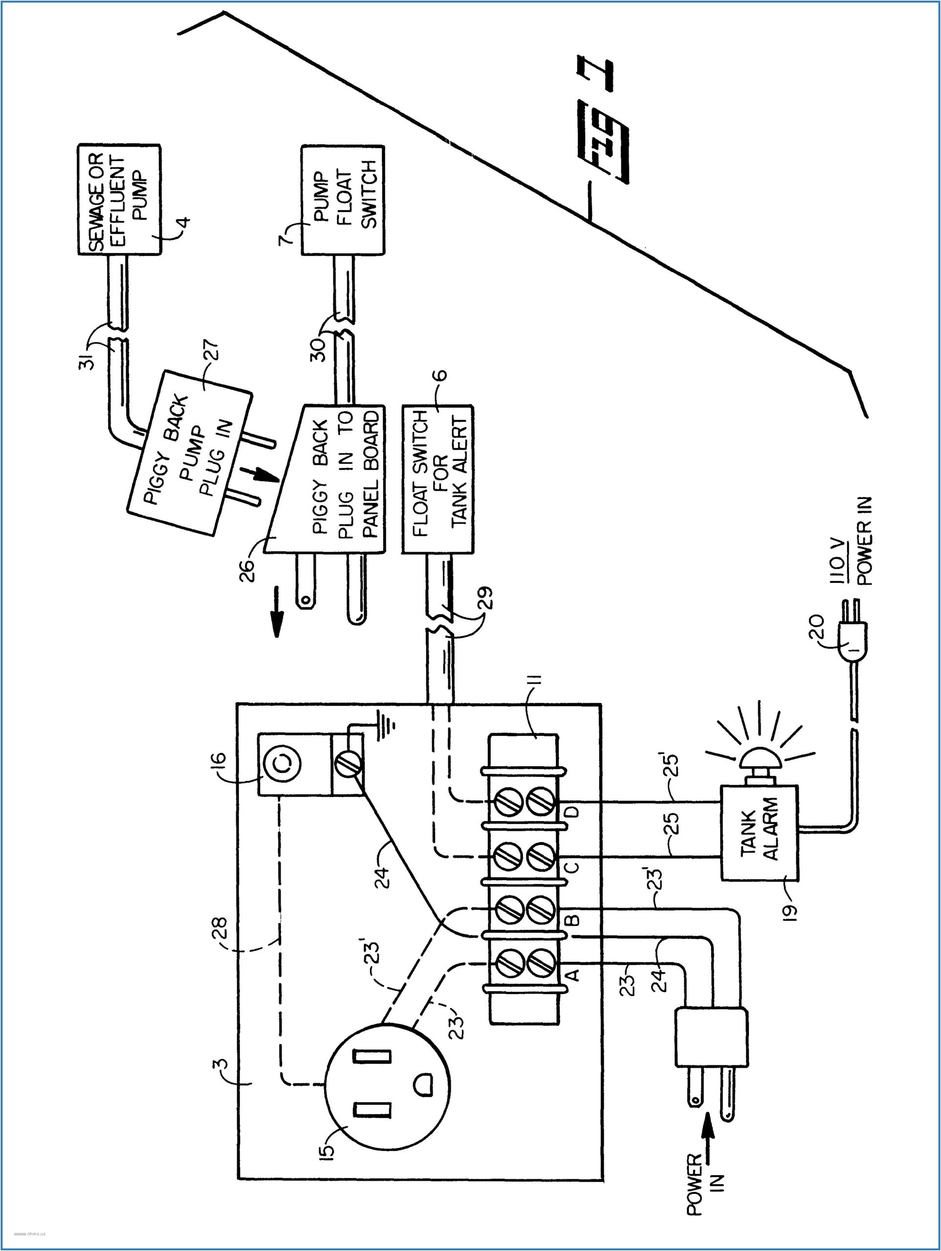 Septic Alarm Float Diagram