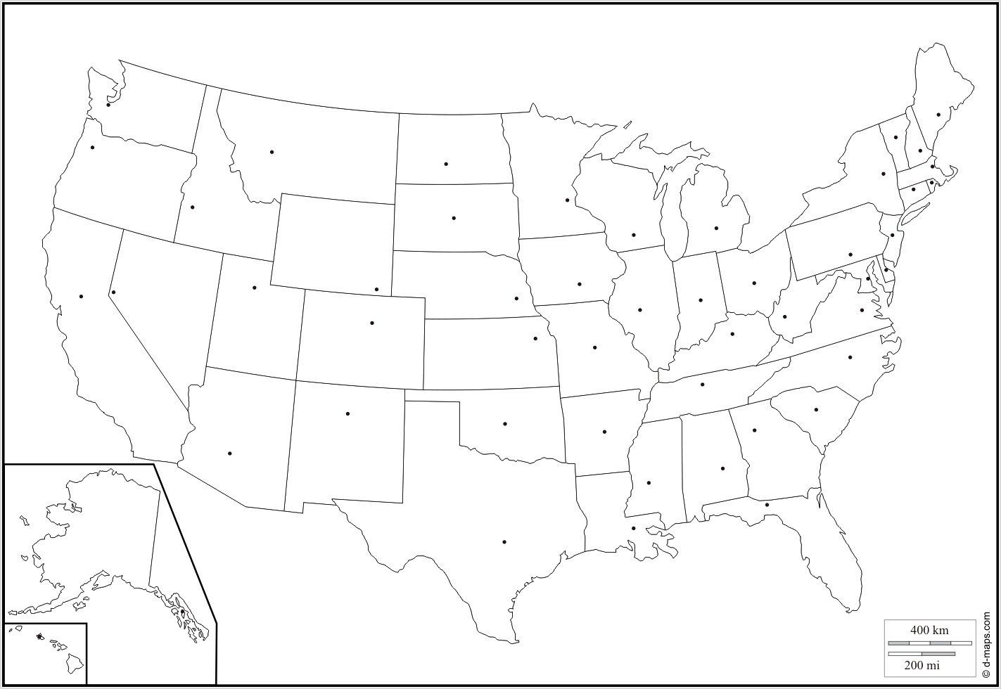 United States Map Printable Free