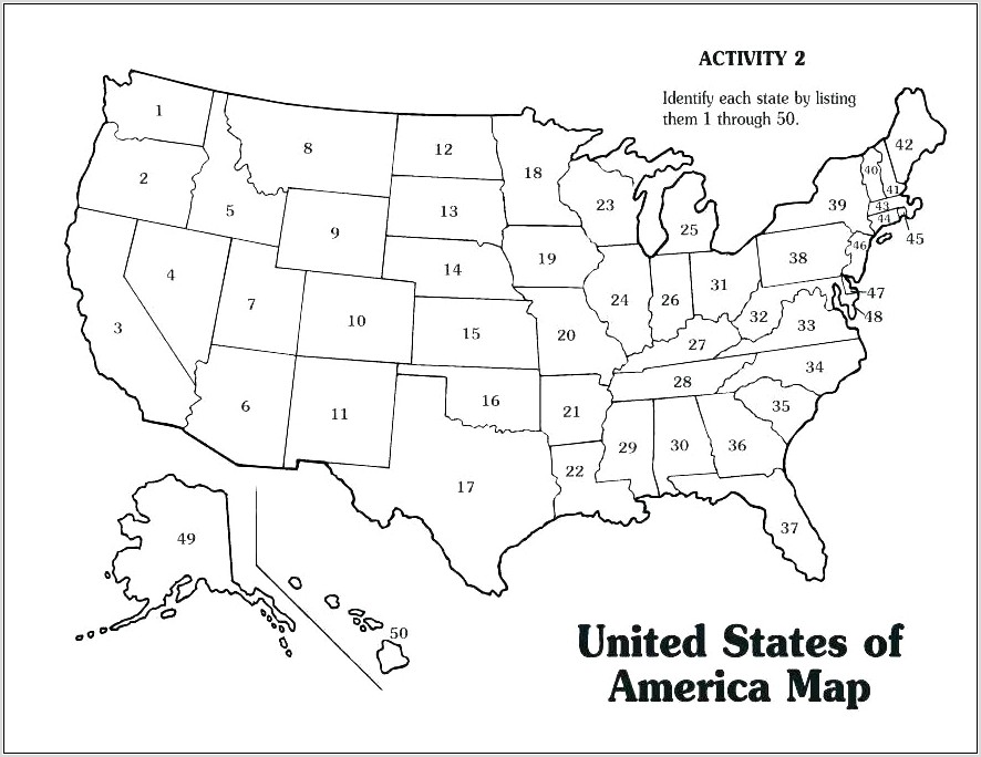 United States Map Quiz Worksheet