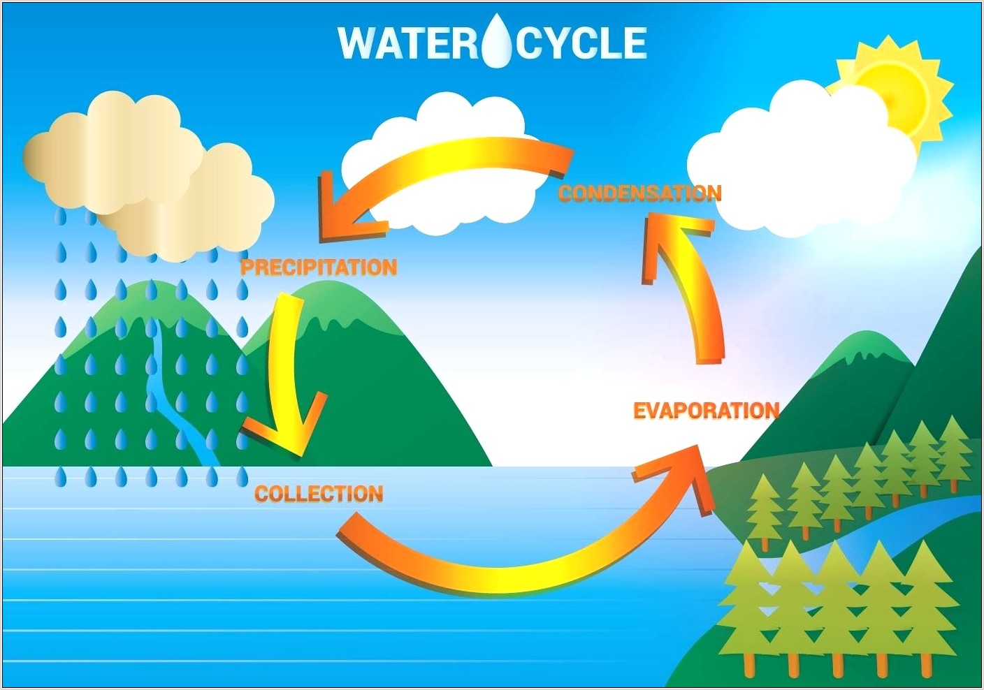 Water Cycle Labelling Worksheet Ks2