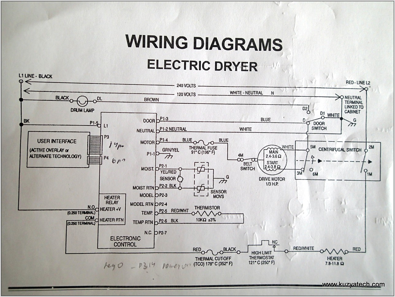 Whirlpool Dryer Wiring Diagram