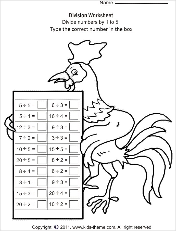 Worksheets Numbers To 5