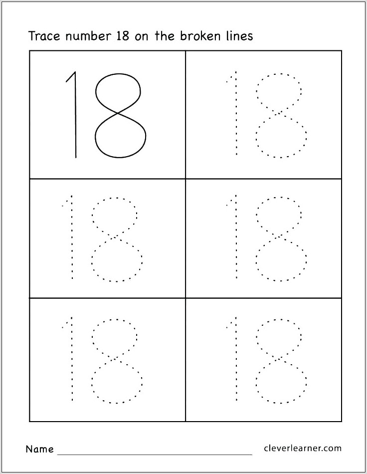 Worksheets With Numbers 11 20