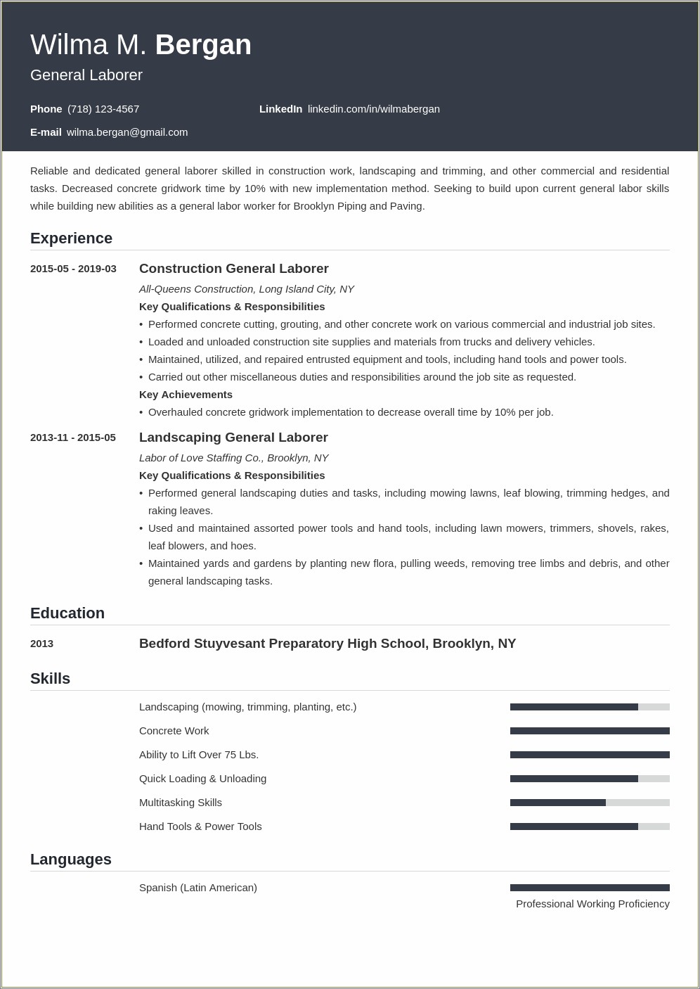 Best Objective For Resume For Agriculture