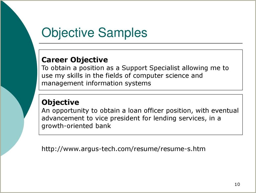 Computer Information Systems Objective For Resume