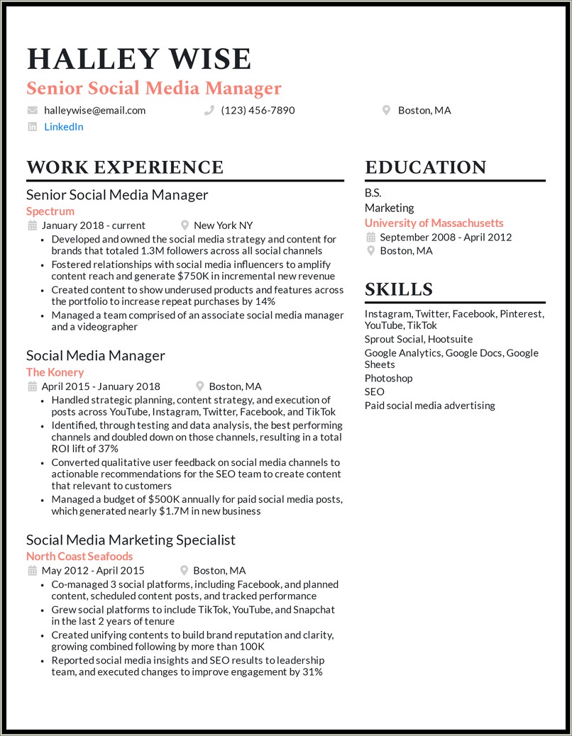 Director Corporate Social Responsibility Resume Sample