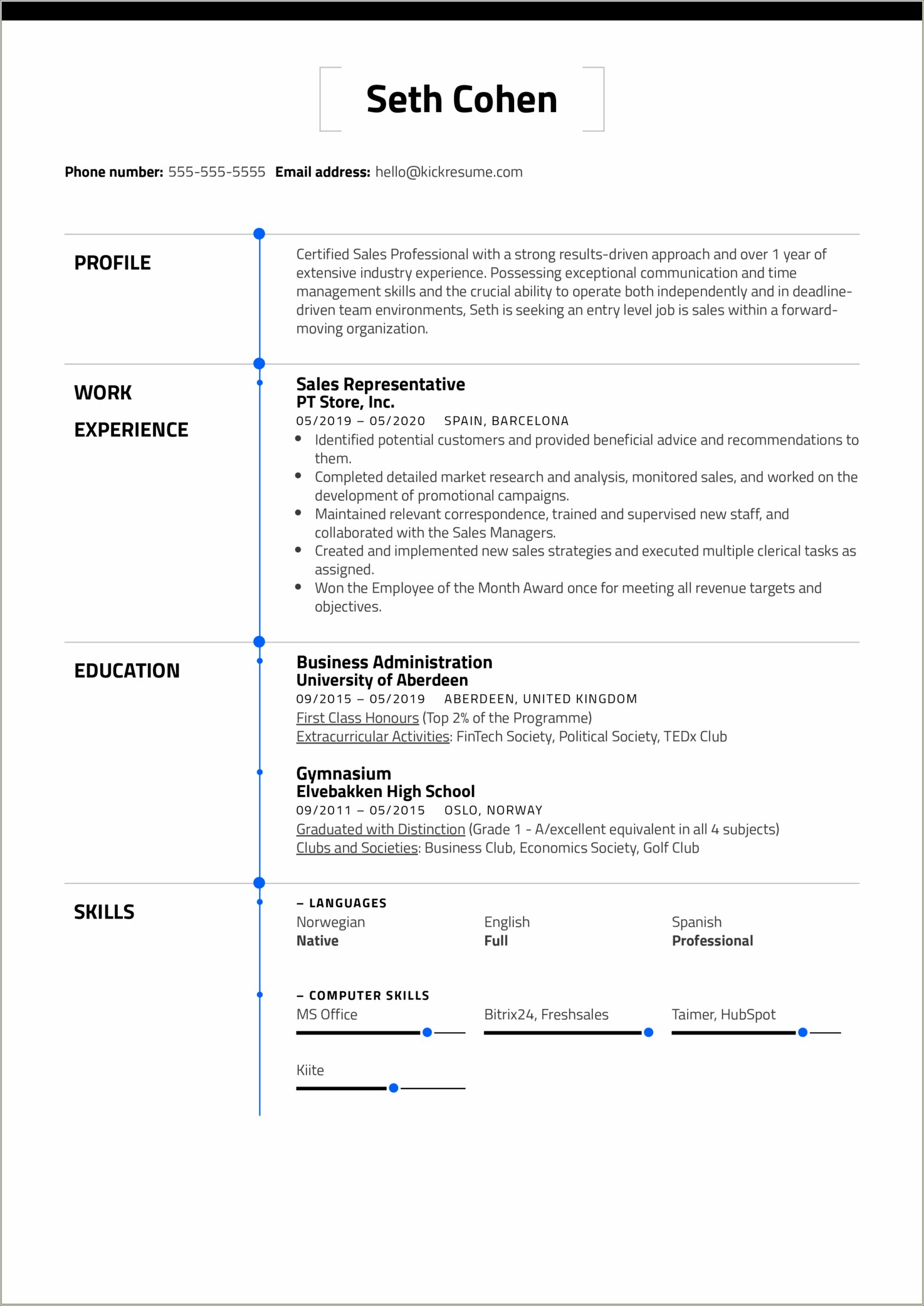 Objective Examples For Entry Level Resume