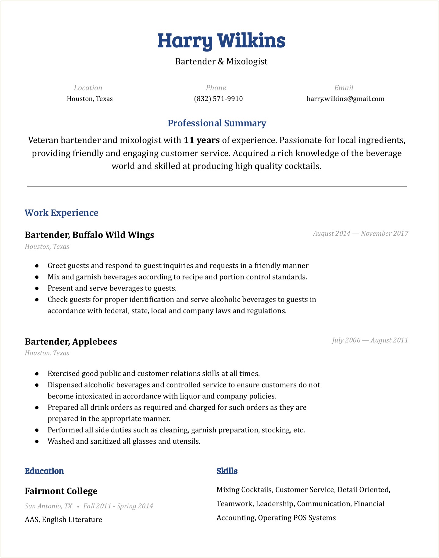 Resume For Degree Students Free Download